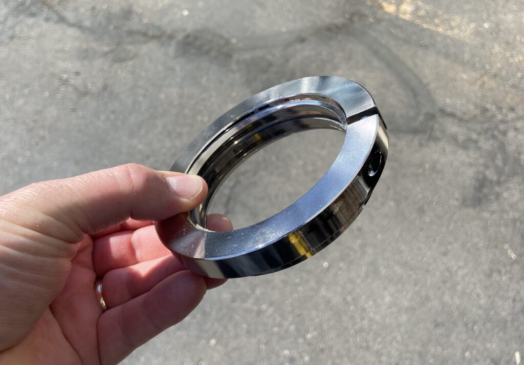 A nickel-coated TAC body nut